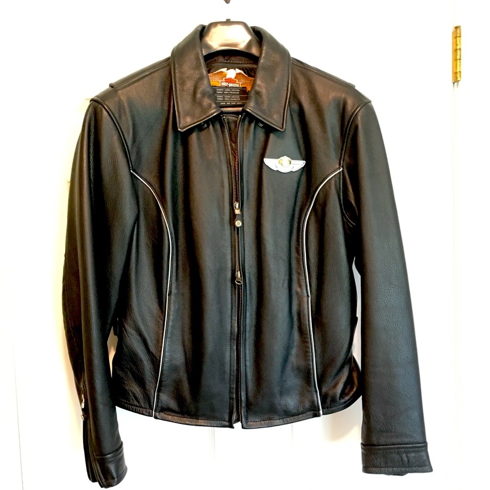 Harley Davidson 100th Anniversary Limited Edition Heavy Leather Jacket Large